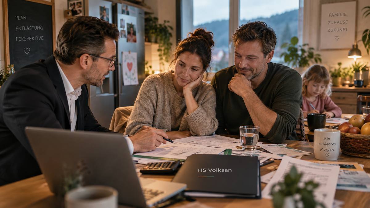 HS Volksan seriös oder unseriös? Beratungsgespräch einer Familie zur Finanzsanierung
